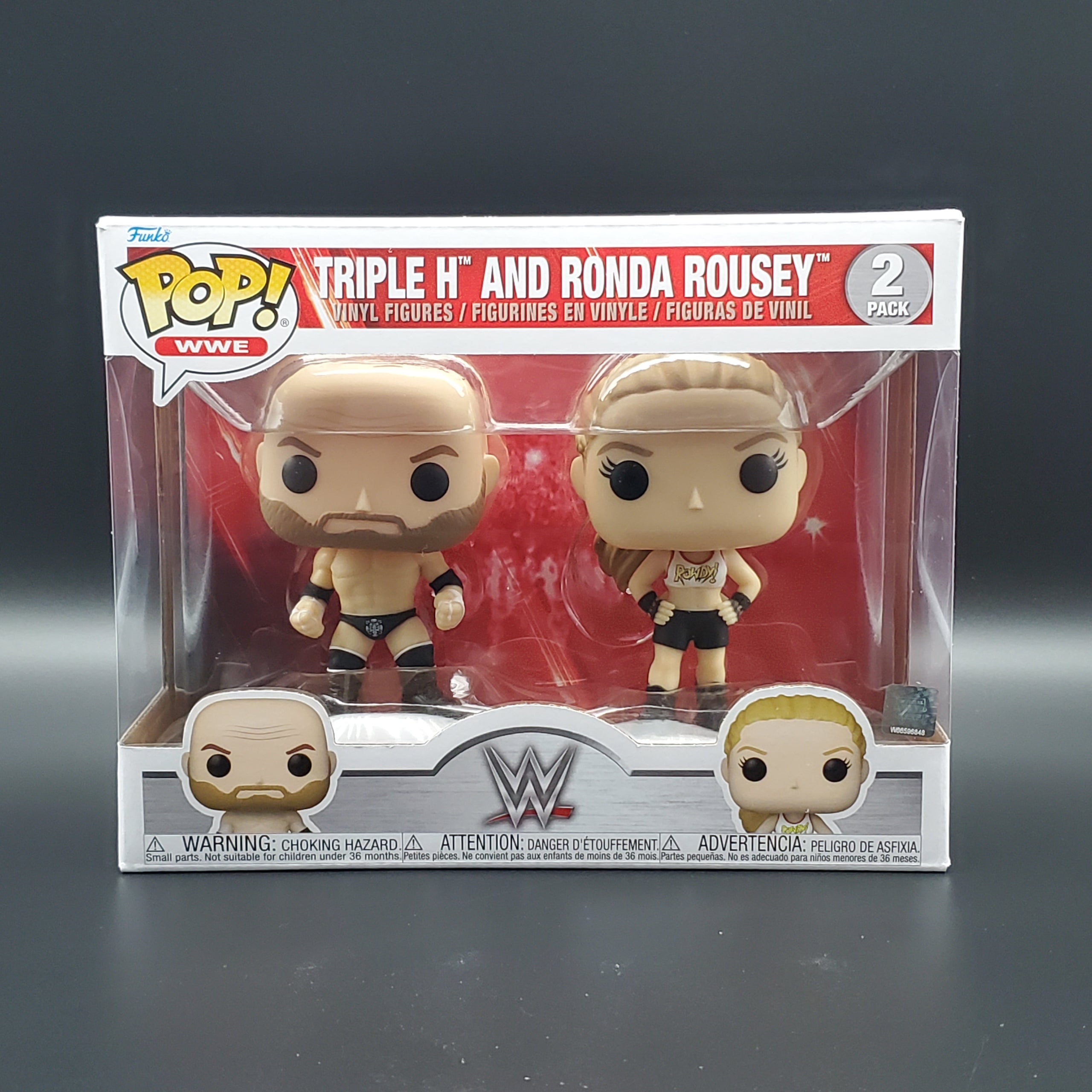 Funko POP! WWE: Triple H and Rhonda Rousey 2-Pack